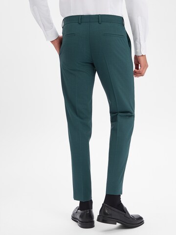 Coupe slim Pantalon à plis 'Melvin' STRELLSON en vert