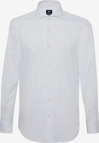 balta Boggi Milano Priglundantis modelis Marškiniai: priekis