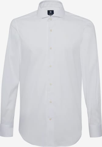 Boggi Milano Slim Fit Риза в бяло: отпред