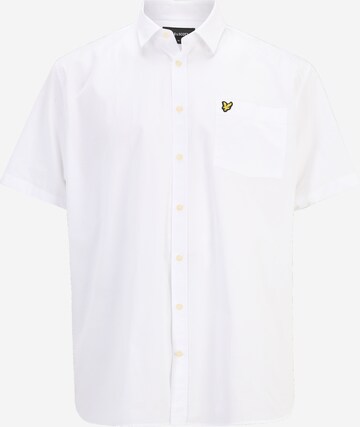 Lyle & Scott Big&Tall Regular fit Button Up Shirt in White: front