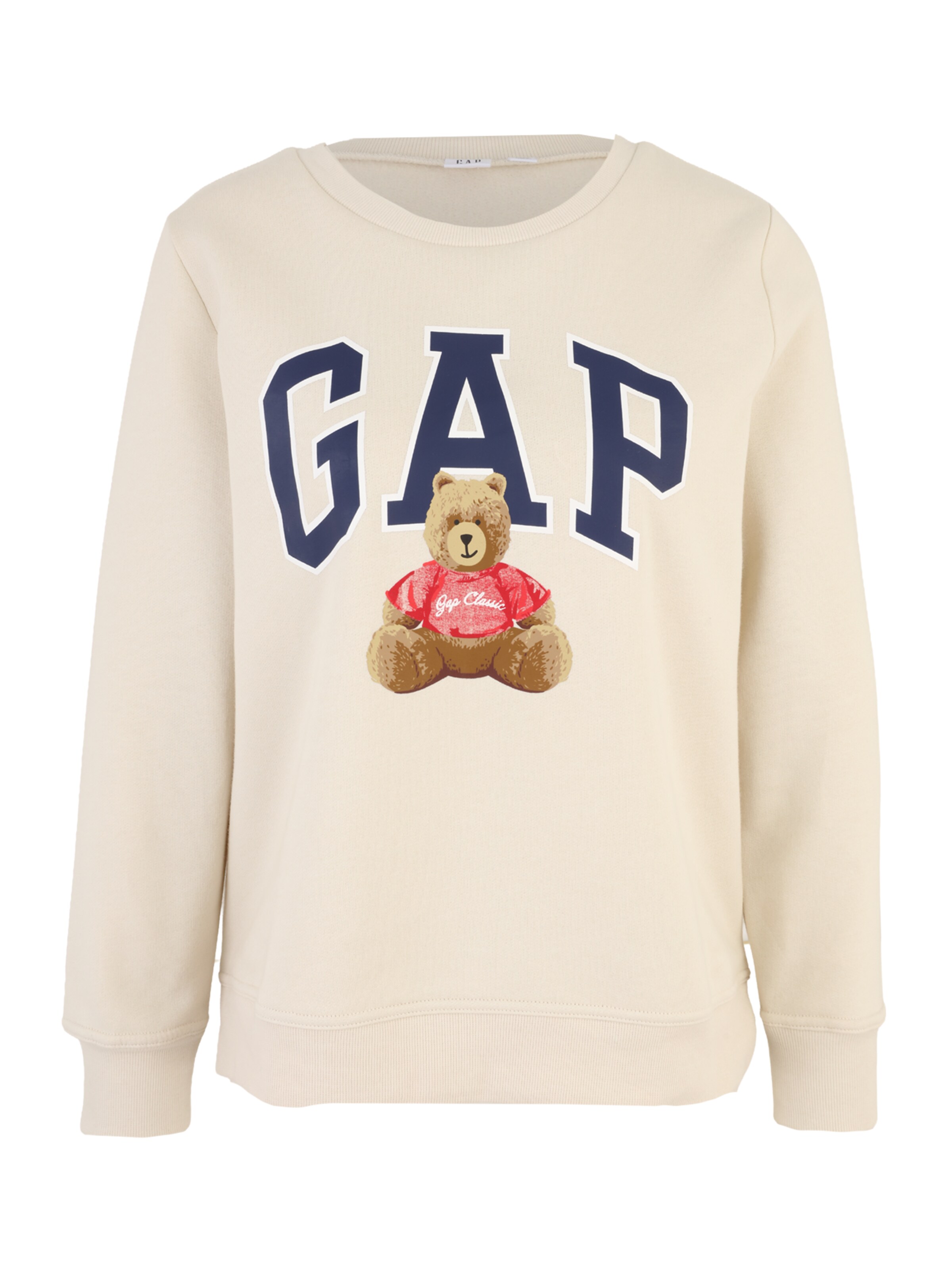 Felpa Gap Tall di colore beige / marino / rosso / bianco, Visualizzazione prodotti