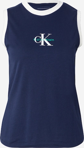 Haut Calvin Klein Jeans en bleu : devant