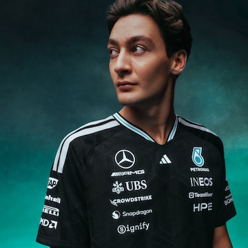 ADIDAS PERFORMANCE Funkcionalna majica 'Mercedes - Amg Petronas Formula 1 Team Driver' | črna barva