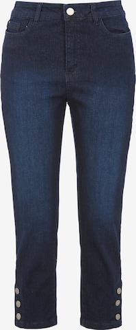 Cellbes of Sweden Slimfit Cropped Jeans mit Fünf-Taschen-Design in Blau: Vorderseite