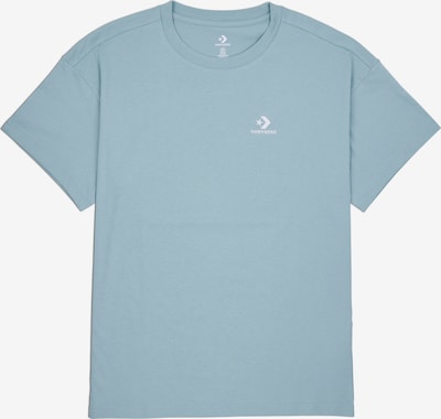 CONVERSE T-Shirt in taubenblau / weiß, Produktansicht