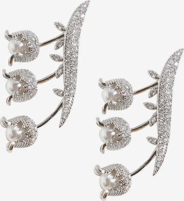 SOHI Earrings 'Zahrah' in Silver: front