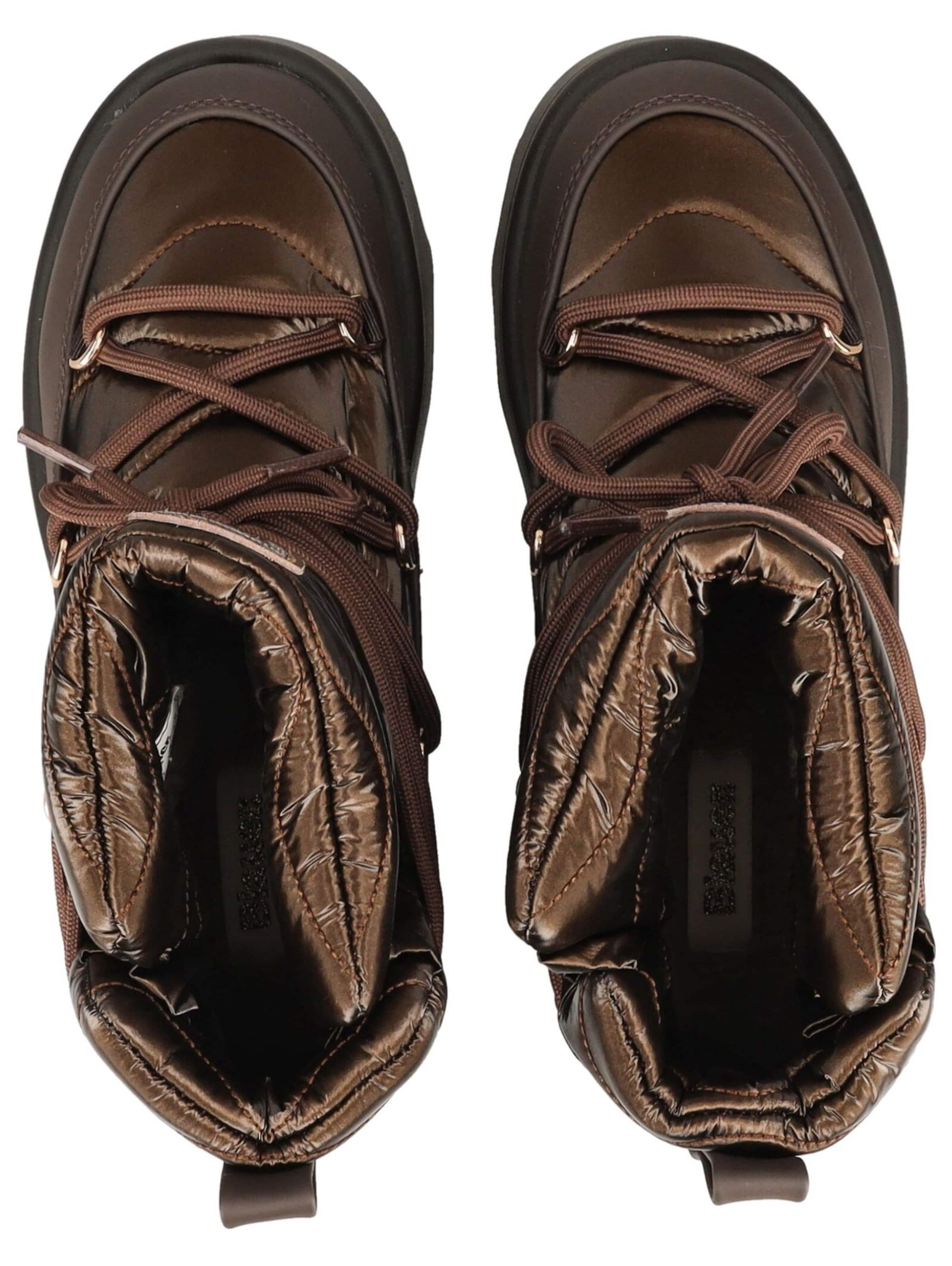 Stivaletto stringato di Blauer.USA in marrone: superiore