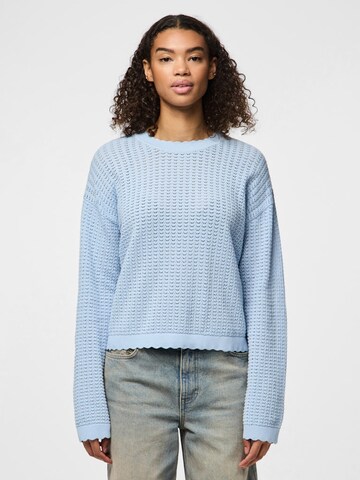 PIECES Trui 'SCOUT' in Blauw: voorkant
