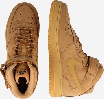 Nike Sportswear - Sapatilhas altas 'AIR FORCE 1 MID 07 WB' em castanho