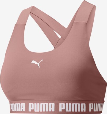 PUMA Bustier Sport-BH 'Feel It' in Pink: predná strana