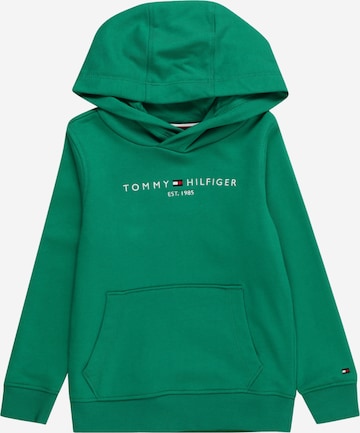 TOMMY HILFIGER Sweatshirt 'Essential' in Grün: predná strana