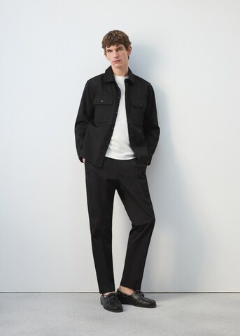 MANGO MAN Comfort Fit Hemd 'Roberto' in Schwarz