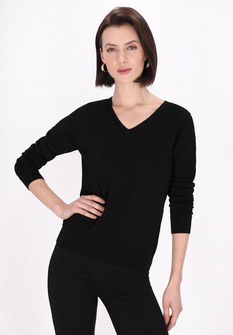 usha BLACK LABEL Trui in Zwart: voorkant