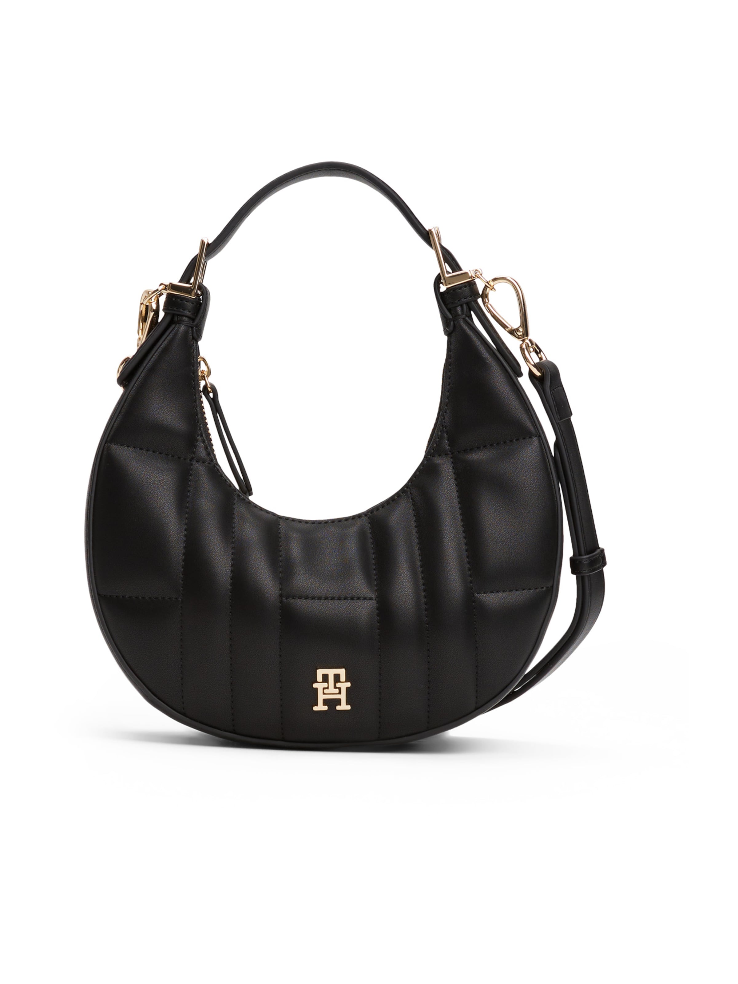 TOMMY HILFIGER Τσάντα χειρός σε μαύρο: μπροστά