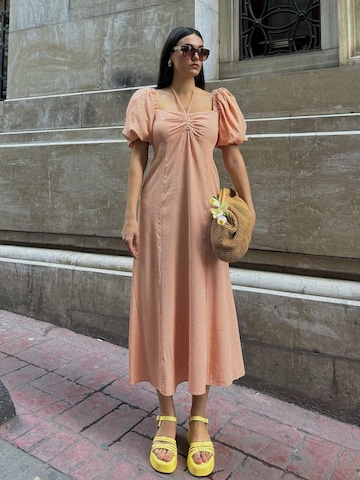 For You Moda Jurk in Oranje