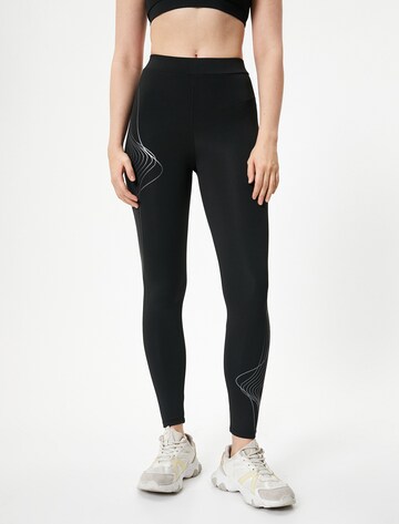 Koton Skinny Leggings in Black: front