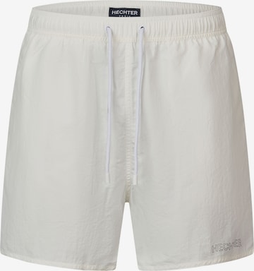 HECHTER PARIS Board Shorts in White: front