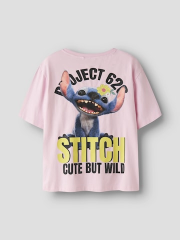 NAME IT Shirt 'NKFJYNIN STITCH' in Pink