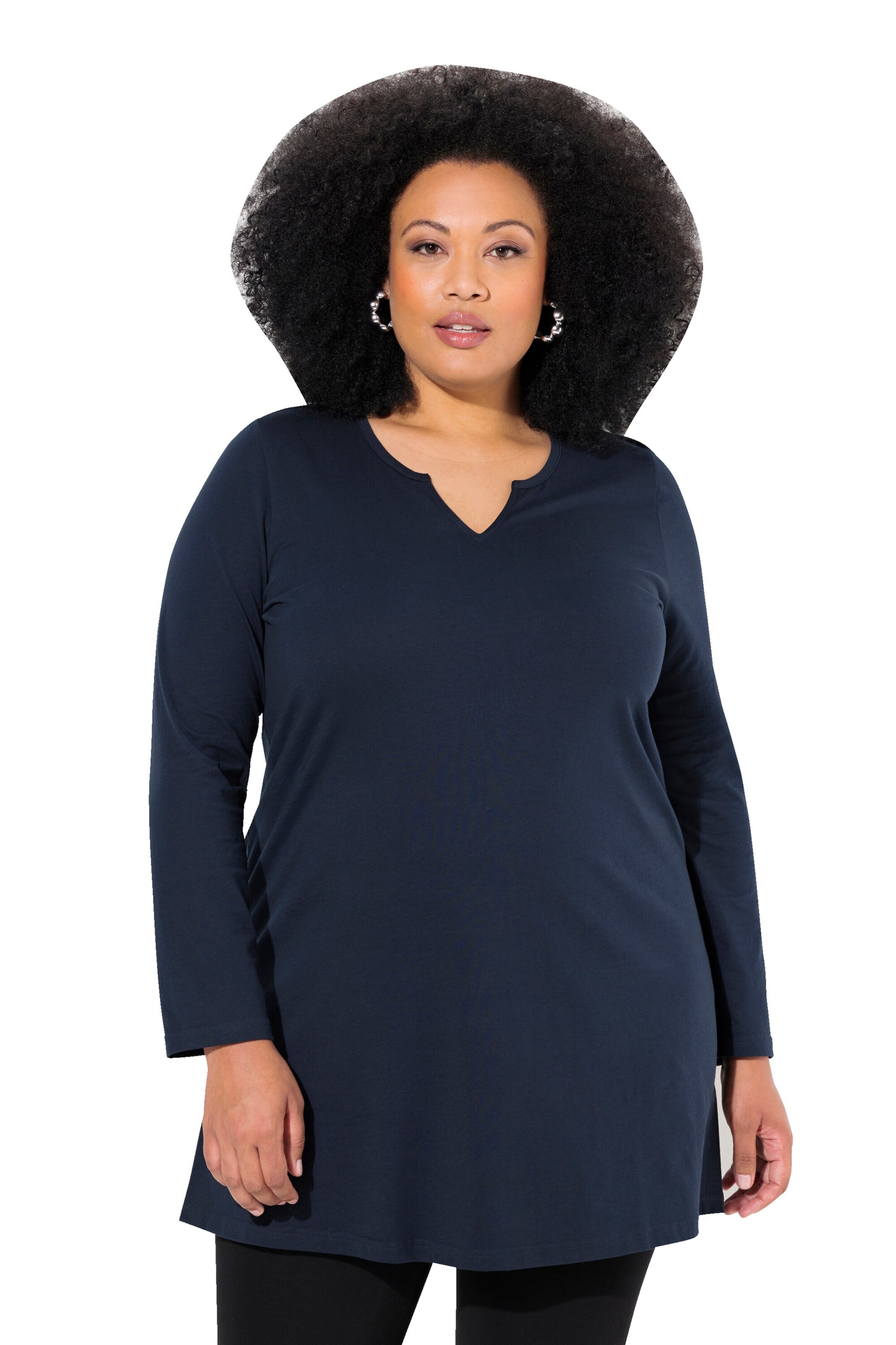 Ulla Popken Tunika in Blau: Vorderseite