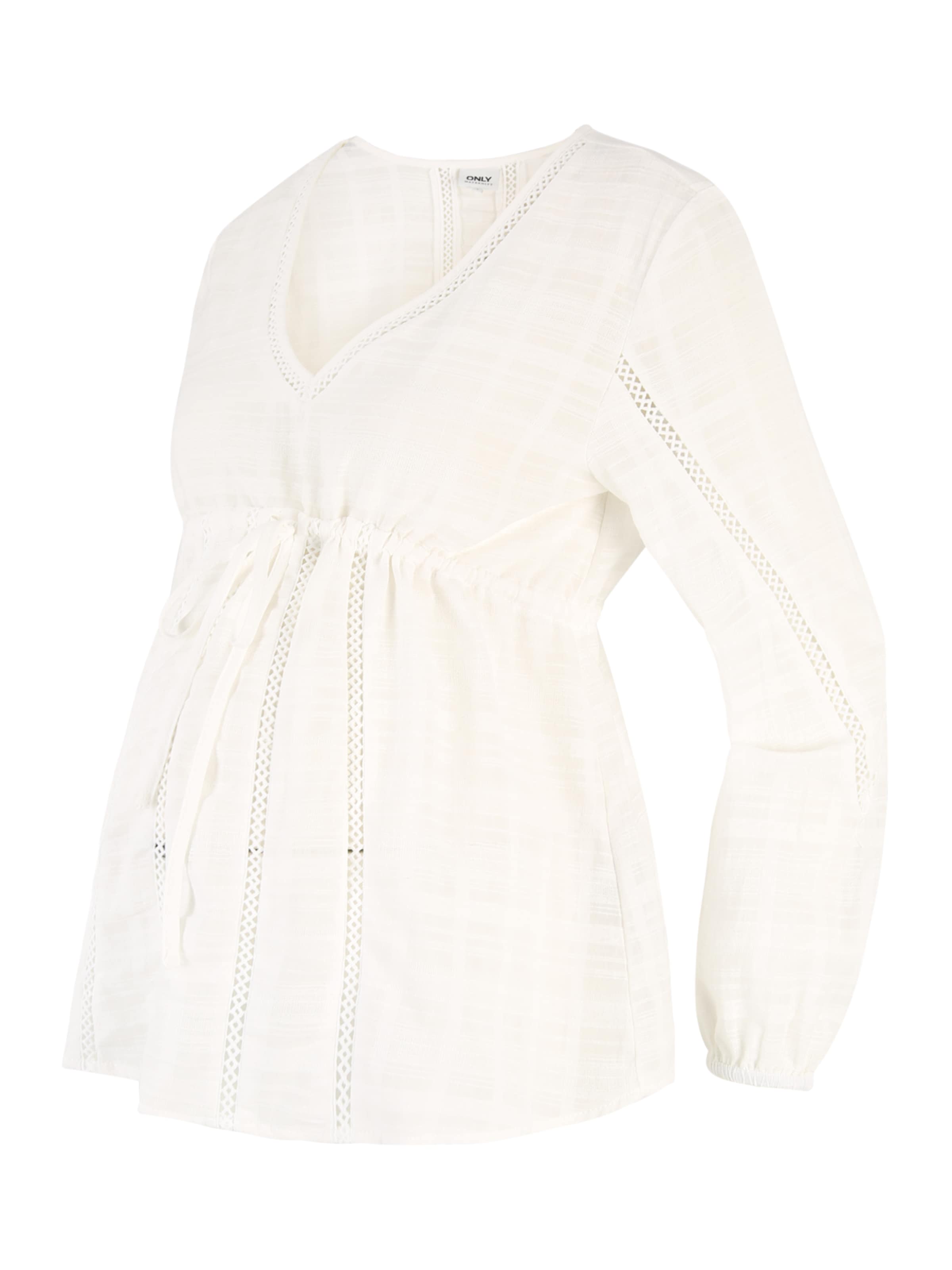 Only Maternity Halenka 'LINEA' – bílá: přední strana