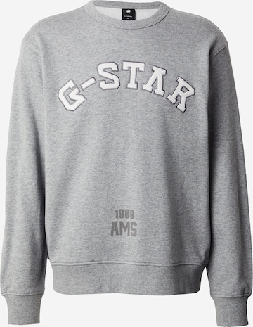 G-STARSweater majica - siva boja: prednji dio