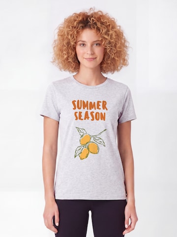 T-shirt 'Summer Season' Watapparel en gris : devant