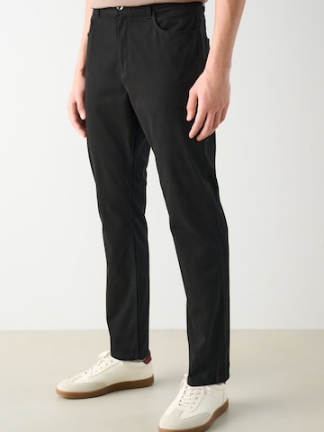 Next Slimfit Kalhoty – černá: přední strana