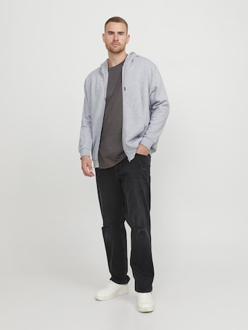 Jack & Jones Plus Sweatvest 'Bradley' in Grijs