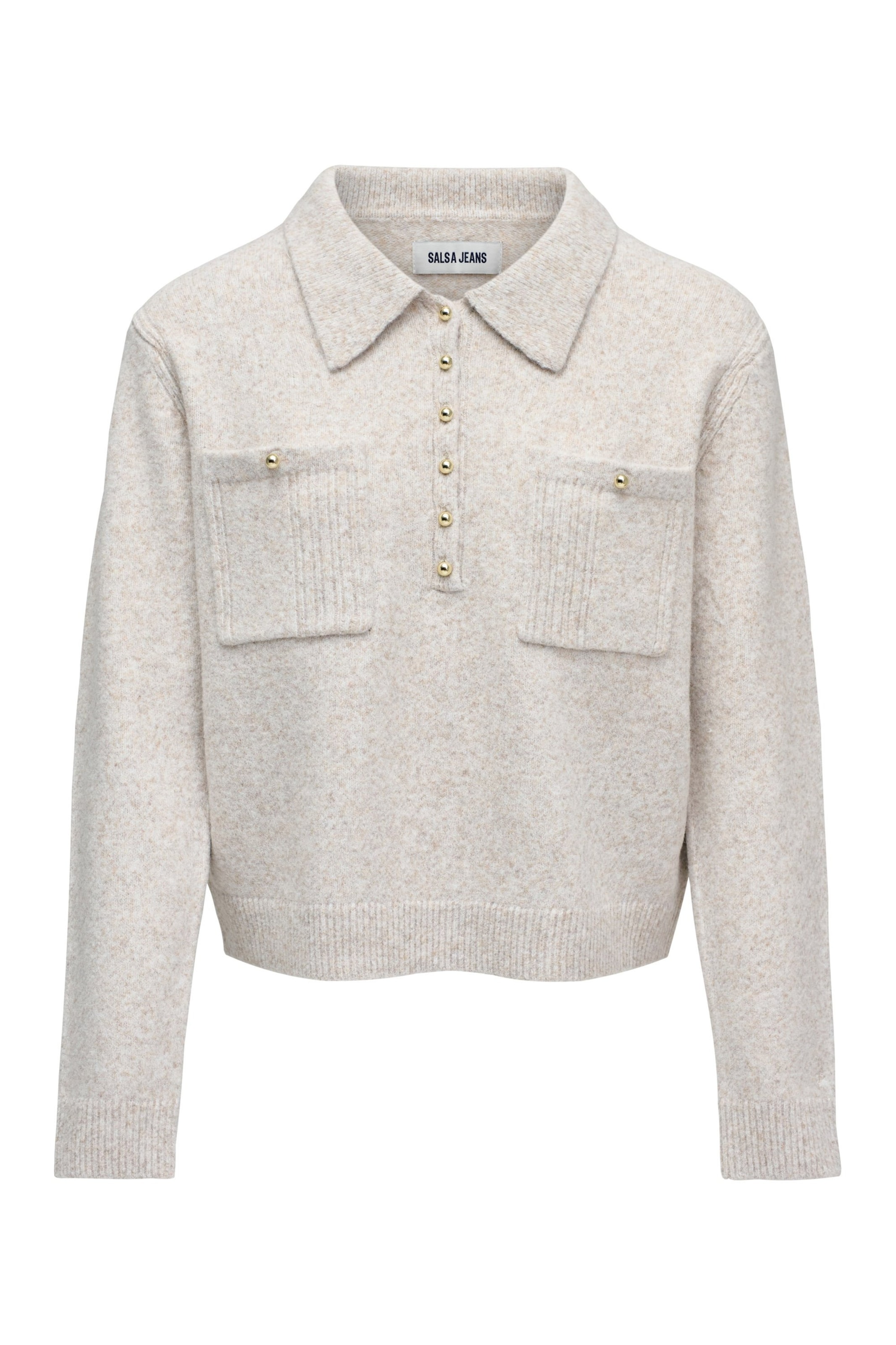 Salsa Jeans Trui in Beige: voorkant
