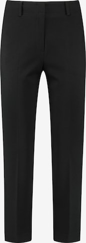 GERRY WEBER Slimfit Παντελόνι με τσάκιση σε μαύρο: μπροστά
