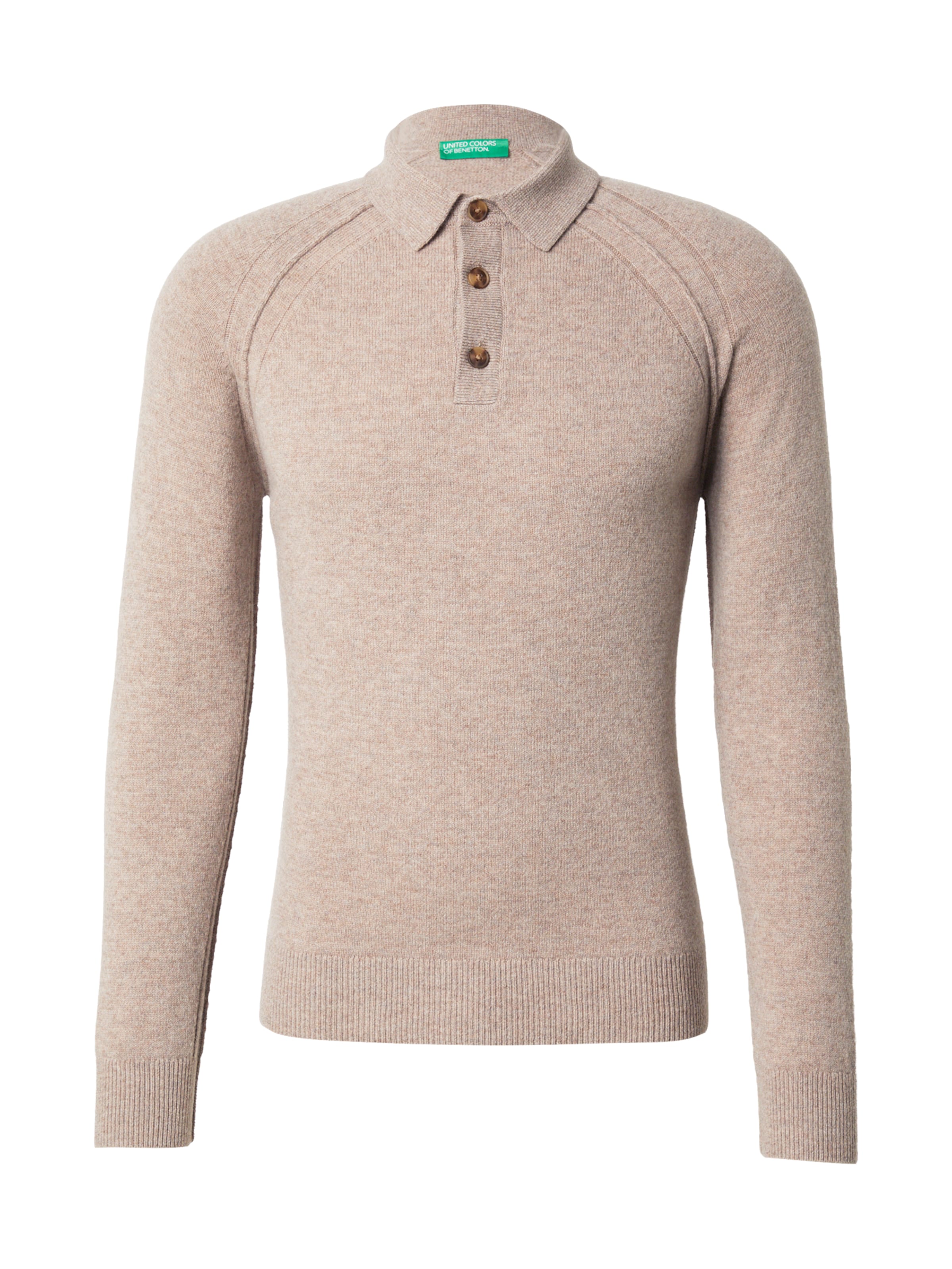 UNITED COLORS OF BENETTON Пуловер в сиво: отпред