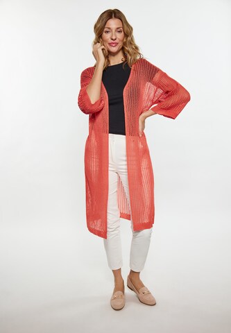 usha FESTIVAL Knit Cardigan in Orange