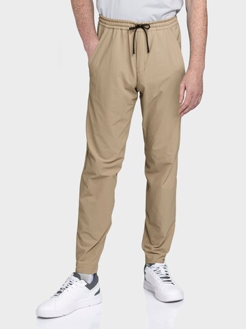 Effilé Pantalon outdoor 'Vienna' Schöffel en beige : devant