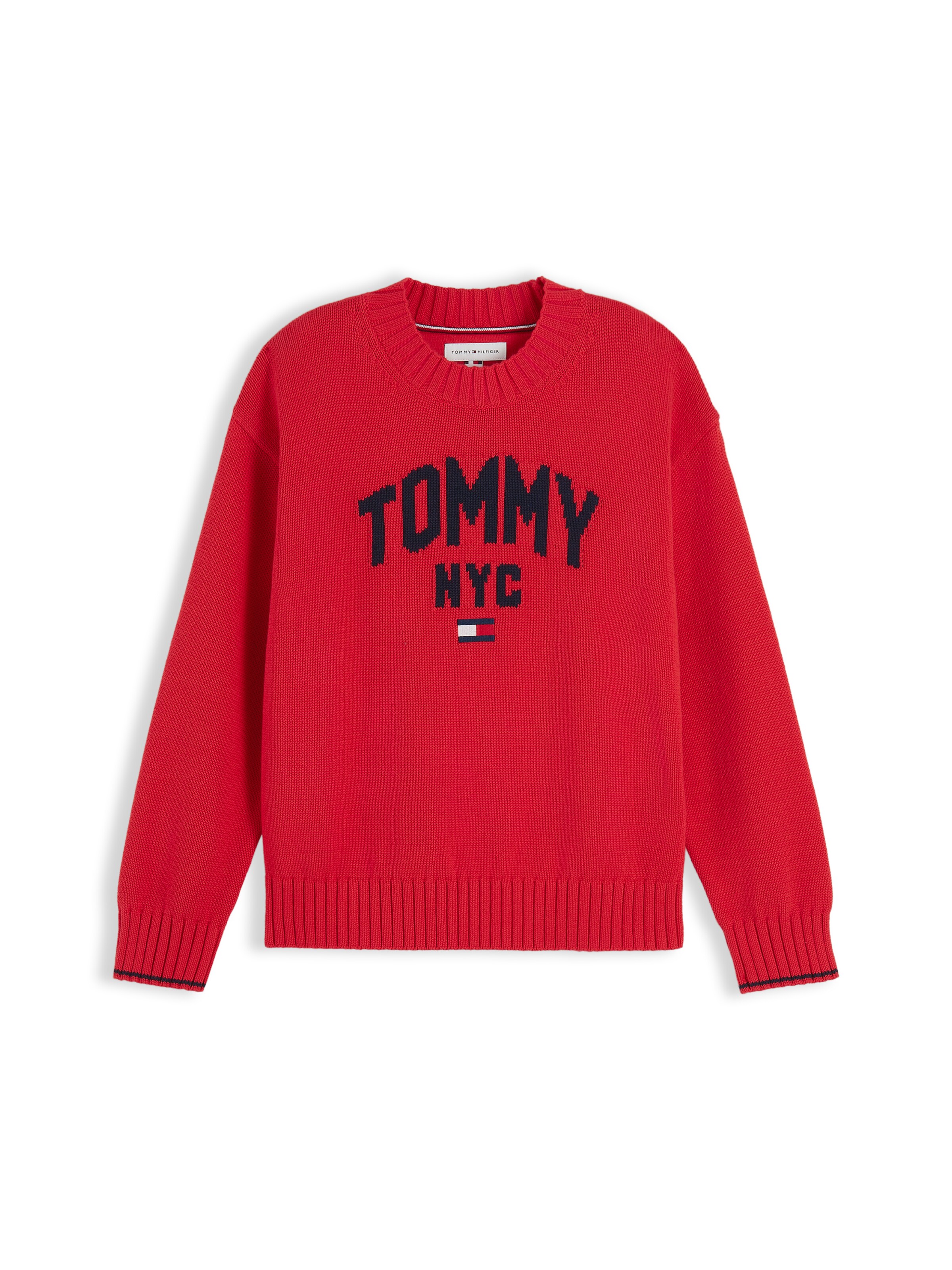 TOMMY HILFIGER Pulóver - piros: elől