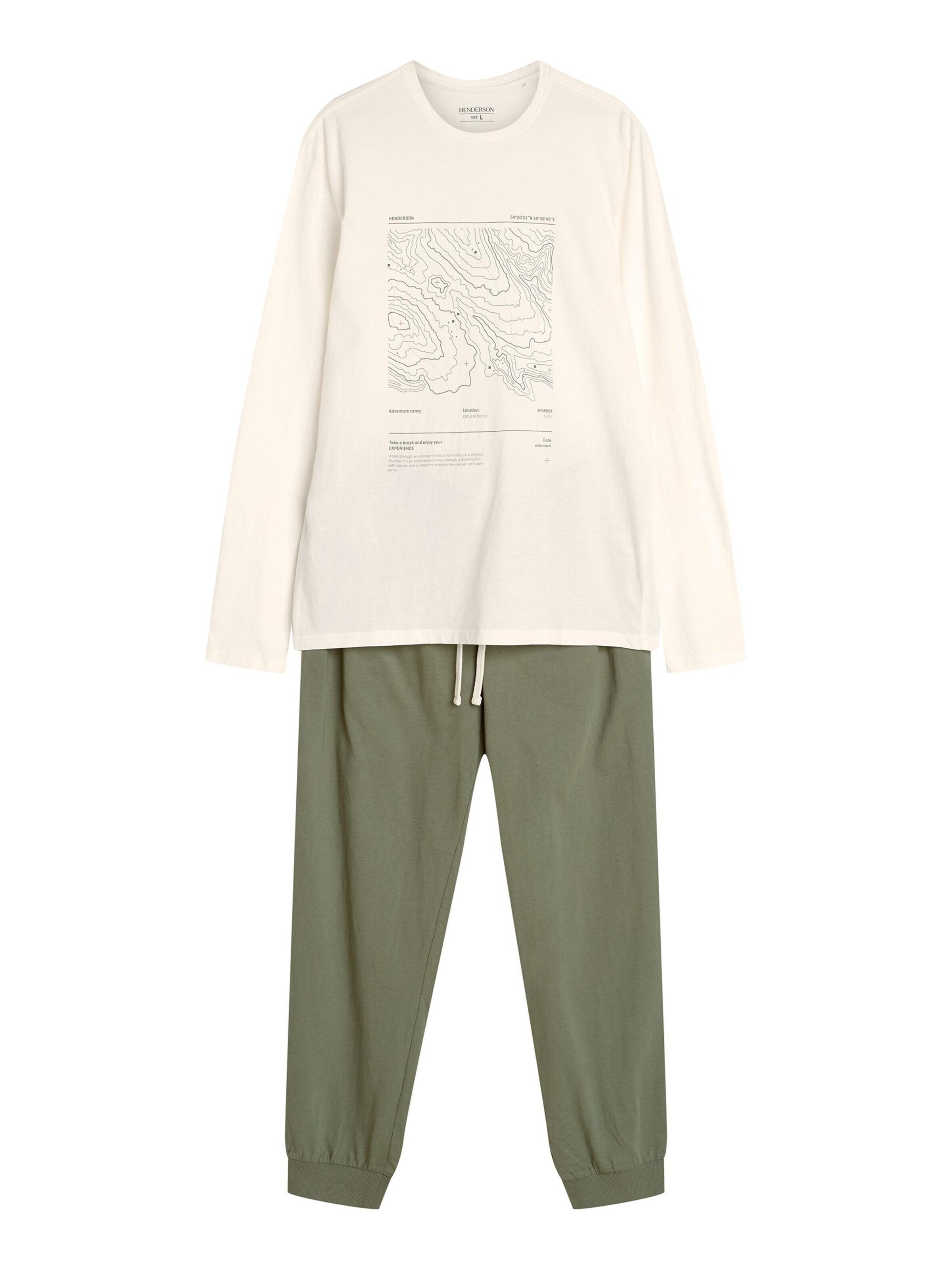 Henderson - Pijama largo 'Local' en beige