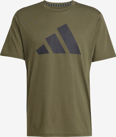 Sportiniai marškinėliai 'Train Essentials Feelready' iš ADIDAS PERFORMANCE, spalva – alyvuogių spalva / juoda, Prekių apžvalga