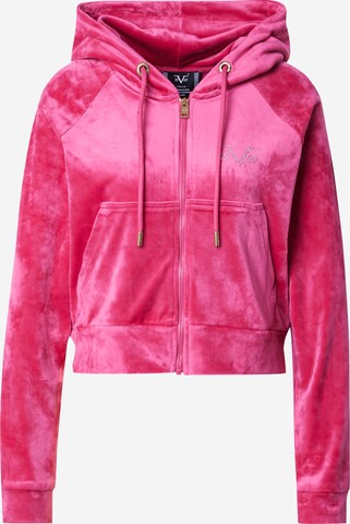 Veste de survêtement 'IVANA' 19V69 ITALIA en rose : devant