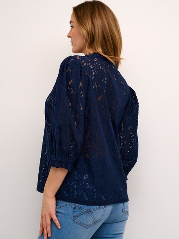 Cream Blouse 'Kaspis' in Blauw