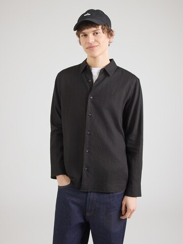 Calvin Klein Средняя посадка Рубашка в Черный: спереди