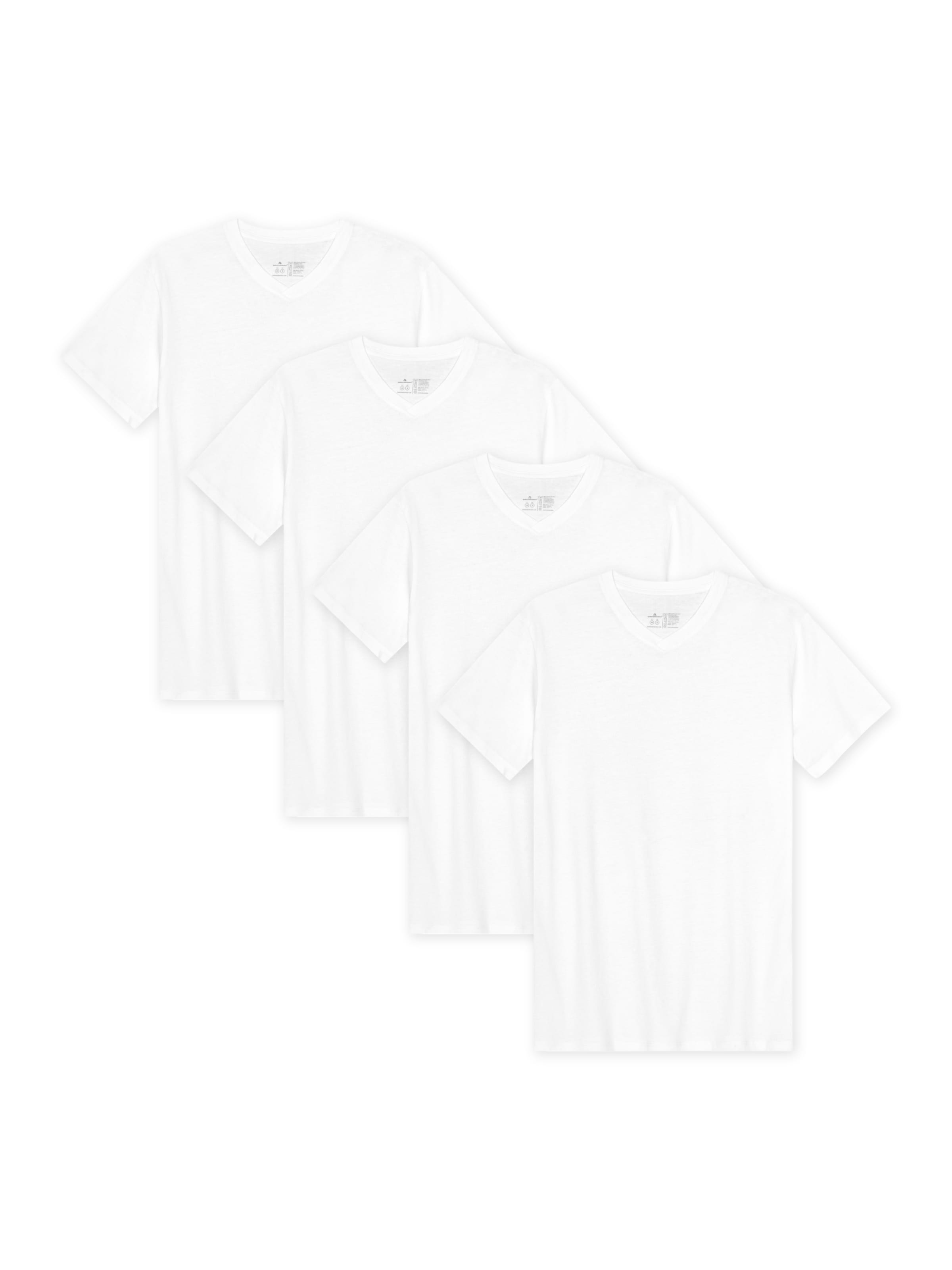 DANISH ENDURANCE Shirt 'Ease V-Neck' in White: front