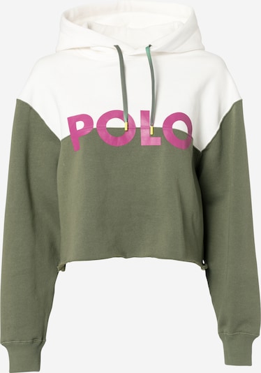 Polo Ralph Lauren Sweat-shirt en olive / violet / blanc, Vue avec produit
