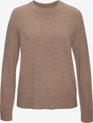 LASCANA Sweater in Beige: front