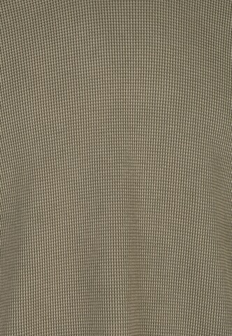 Cleptomanicx Longsleeve 'Boxy Crewneck Thermal' in Braun