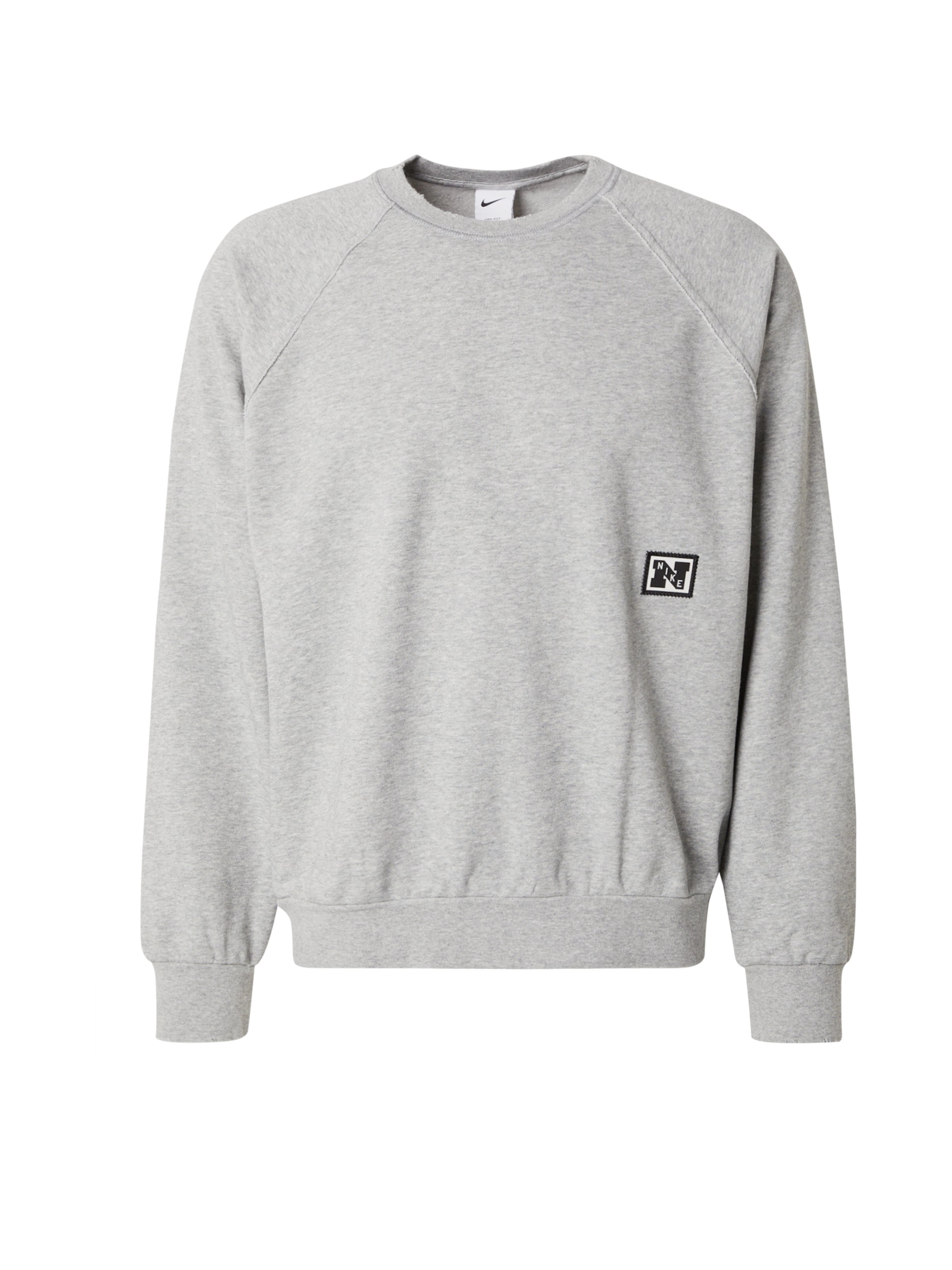 NIKE Спортен суитшърт 'Heritage' в сиво: отпред