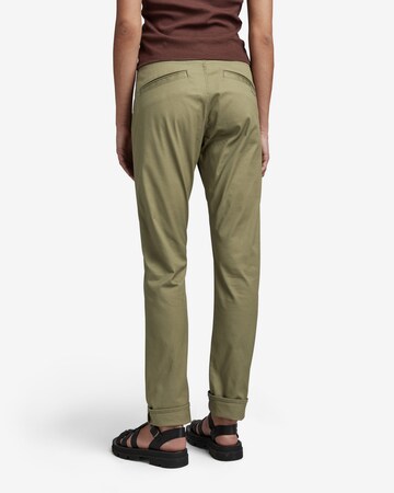 Skinny Pantalon chino G-Star RAW en vert