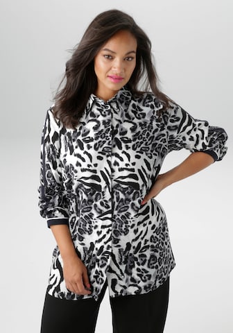 Aniston Bluse in Schwarz: Vorderseite