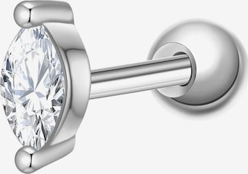 Glanzstücke München Piercingschmuck 'Oval' in Silber: Vorderseite