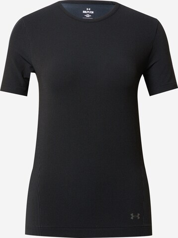 T-shirt fonctionnel UNDER ARMOUR en noir : devant