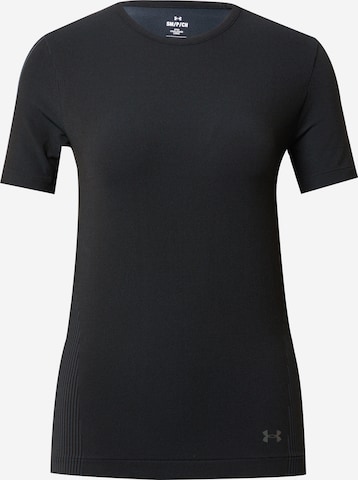 T-shirt fonctionnel UNDER ARMOUR en noir : devant