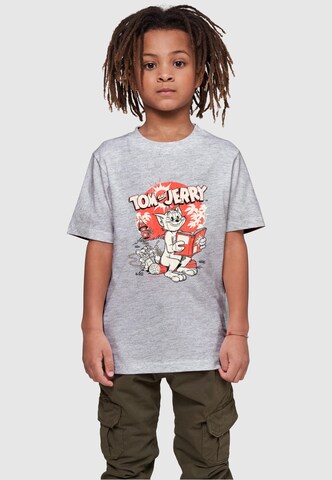 ABSOLUTE CULT T-Shirt  'Tom and Jerry - Rocket Pran' in Grau: predná strana